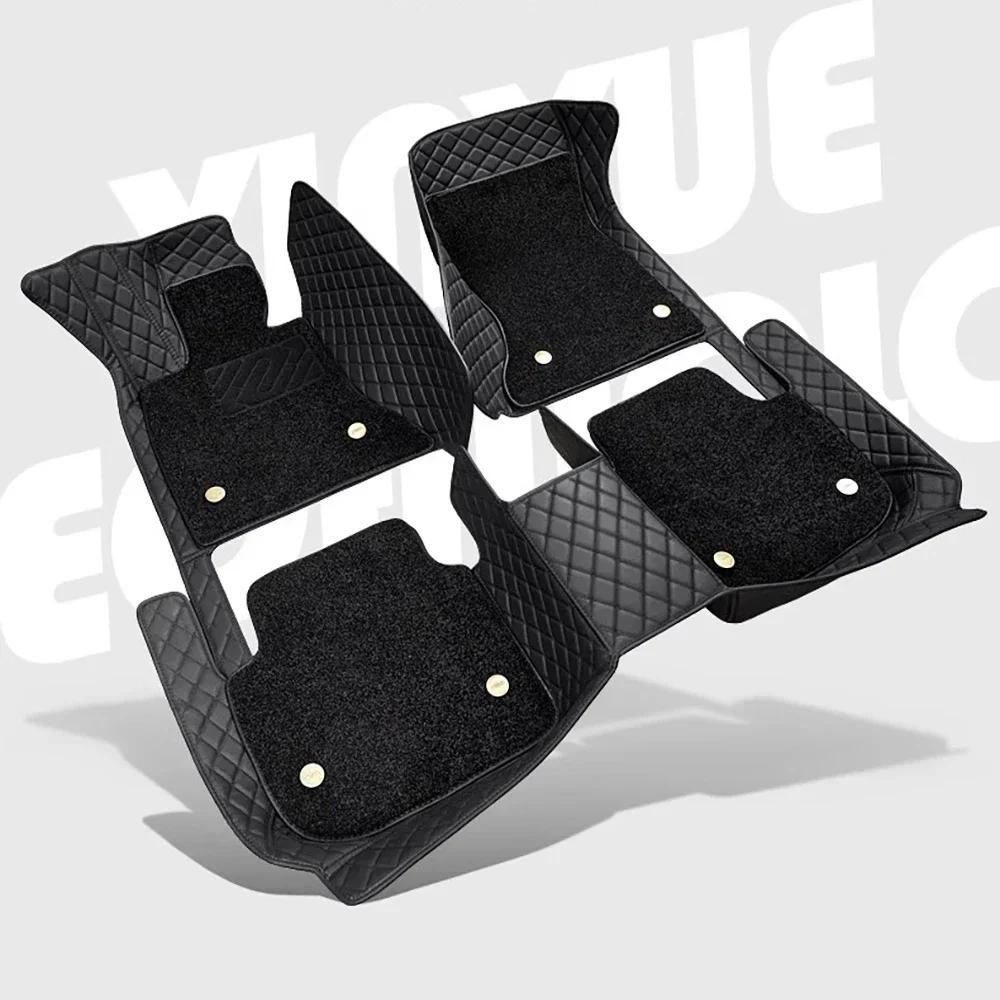 Double Layer 5D Custom Car Floor Mats For Porsche 911 991 992 997 4-seats Auto Carpets Foot Liners Car Accessories
