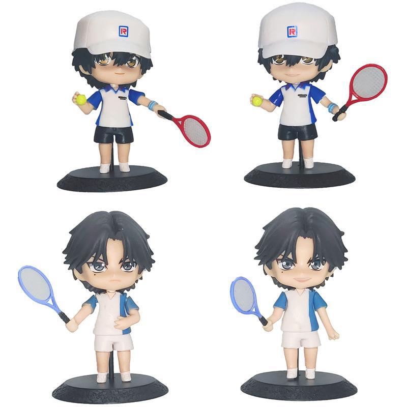 4Pcs/1Set Anime THE PRINCE OF TENNIS Figure Ryoma Echizen Atobe Keigo Set Figure Toy Doll Gift Set Action Figure PVC No box