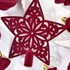 Flocked Christmas Ornaments 24 Pieces Flocked Holiday Decor Hangable Christmas Ornament For Indoor Outdoor Party Gathering