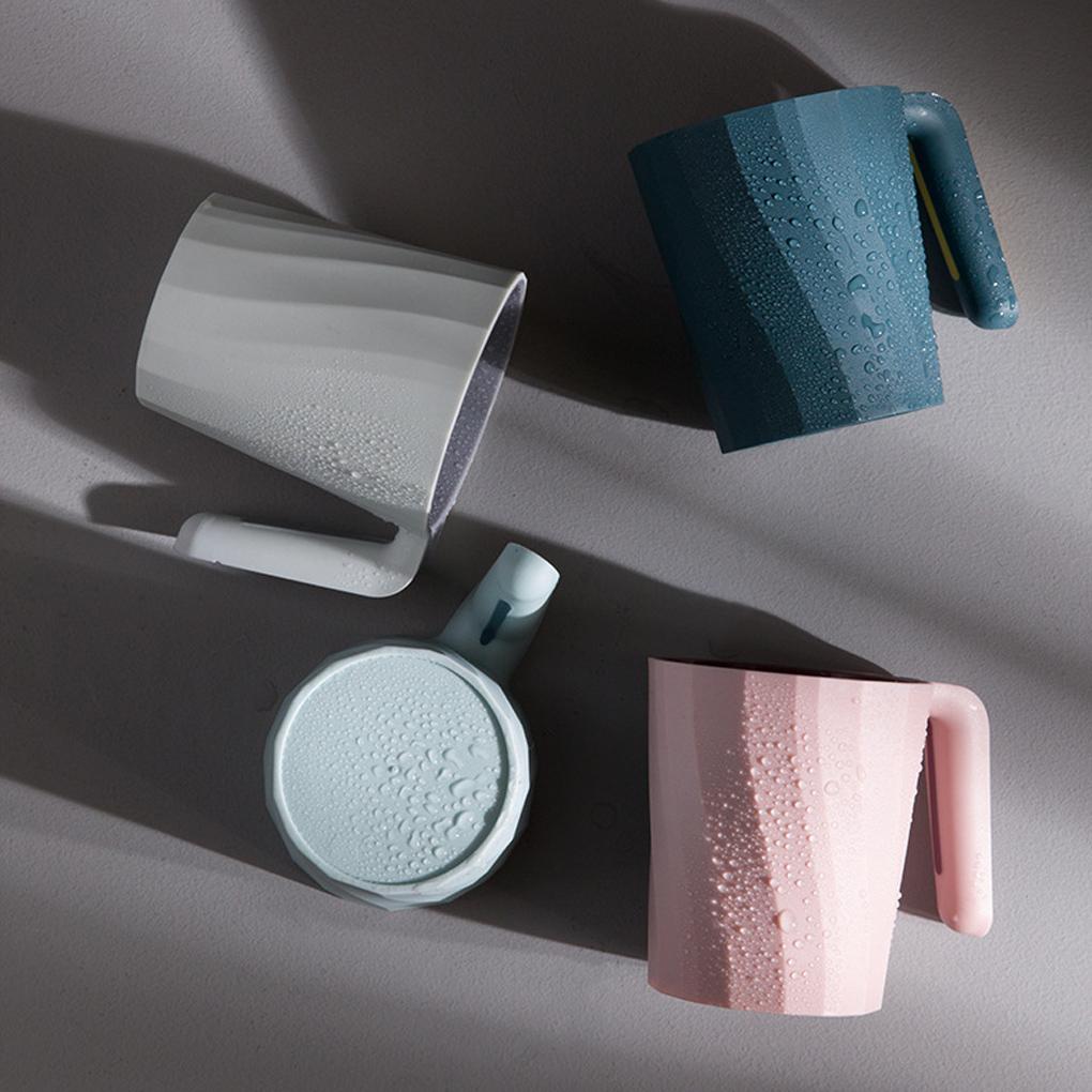2/3 Tooth Cup Plastic Anti-slip Tooth Mug 301 To 400ml Bathroom Toothbrush Holder Washing Cup  Light Blue