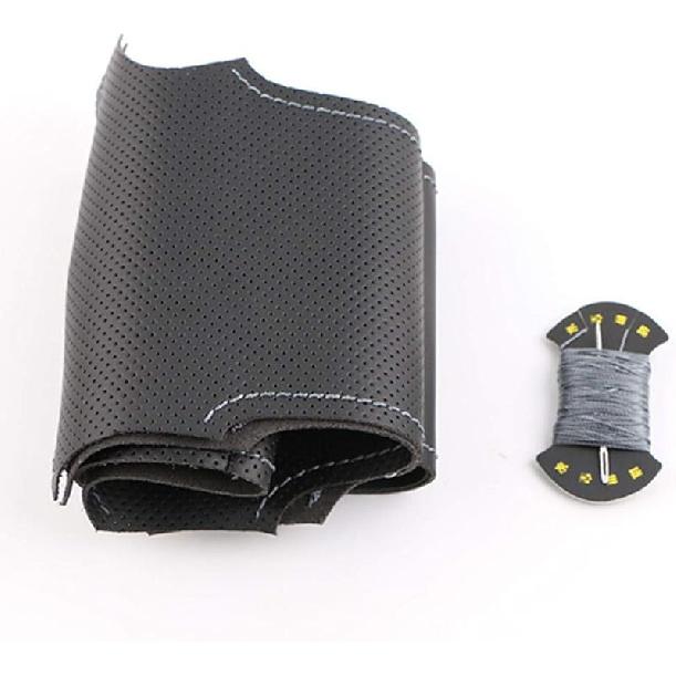 Czarny PU DIY Pokrowiec na Kierownicę Samochodową, Pasuje do Toyota Camry 2015-2017 Avalon 2013-2018 Avensis 2015-2018