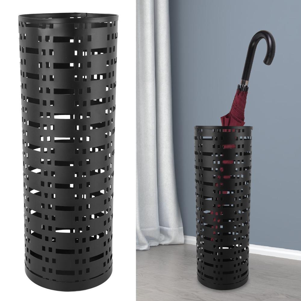 Round Umbrella Holder Waterproof Umbrella Organizer Bin Metal Umbrella Holder  For Entryway