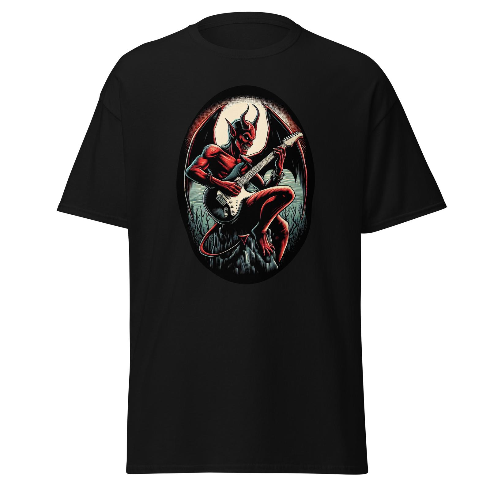 

The Devil Playing Guitar T-Shirt - Unleash the Infernal Melodies 4XL