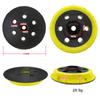 3Inch 74MM 6Holes Hook and Loop Sanding Pad Kit 1/2Pcs PU Foam Dust Free Backing Pad for Electric Orbital Sander