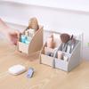 3 Grid Remote Control Box Cosmetics Desktop Storage Case Stand Holder Home Office Stationery Phone Organizer