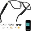New AI Translation Smart Glasses with Photochromic Lenses Support 160+ Languages Real-time Translation Dual-speaker ENC Call Wireless Music Playback