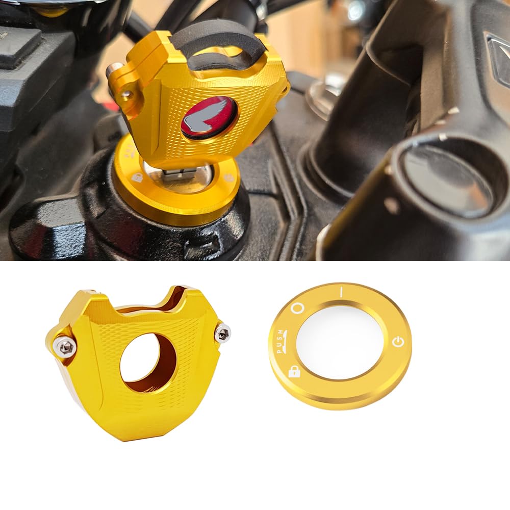 

Aluminum key box cover set Compatible models Honda CT125 Hunter золотой