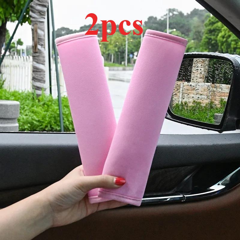 Car seat belt covers, plush car seat belt covers, pink shoulder pads, soft car seat belt covers, auto parts