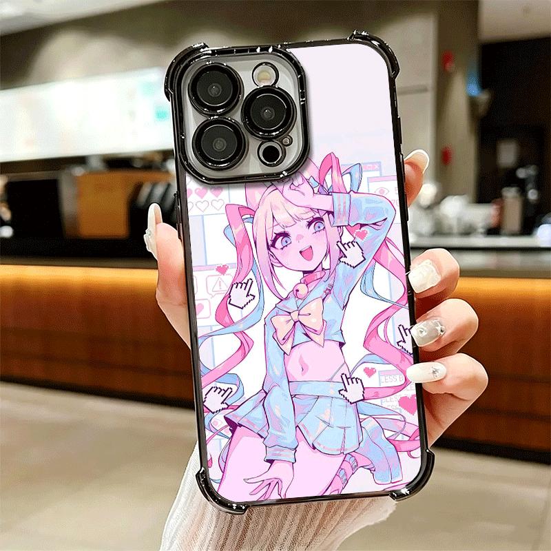 Needy Girl Streamer Overload Soft Phone Case For iPhone 15 16 17 Air 14 Pro Max 16E Plus 13 12 Mini Plating Anti-Fall Fundas