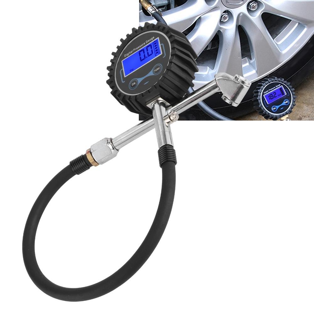 Aluminum Alloy Body Digital Tire Pressure Gauge LCD Backlit Tire Gauge  Tire Pressure Check