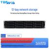 TOPAVID SRB2L8512 12-Bay 10G Fiber Shared Storage Array for Video Editing