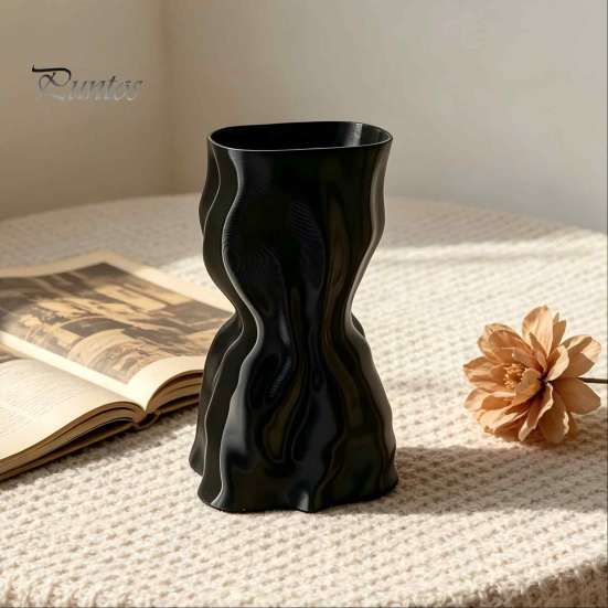 Sophisticated Home Accessories 3D Printed Flower Vase, Modern Minimalist Vase for Living Room Ornament Bedroom Decor, Creative Floral Arrangement