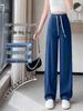 Women's Plus Size Summer Tencel Wide-Leg Jeans - Straight Fit for Extra Plus Sizes