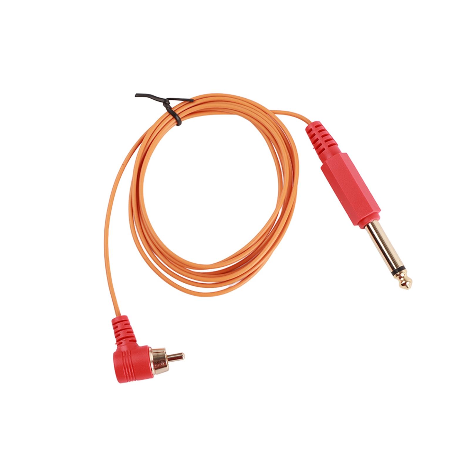 

Tattoo Clip Cord 6.35mm RCA Connector Tattoo Clip Cord for Tattoo Machine Device