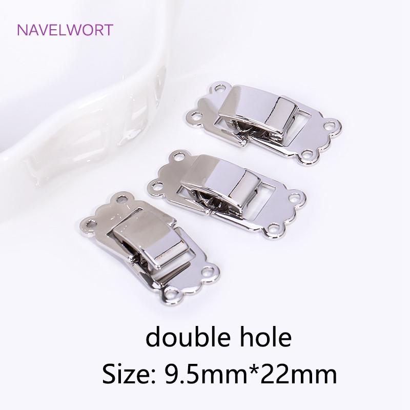 18K Gold Plated Pearl Clasps Fasteners,Brass Jewelry Clasps Connector For Bracelets Making,DIY Jewelry Making Accessories