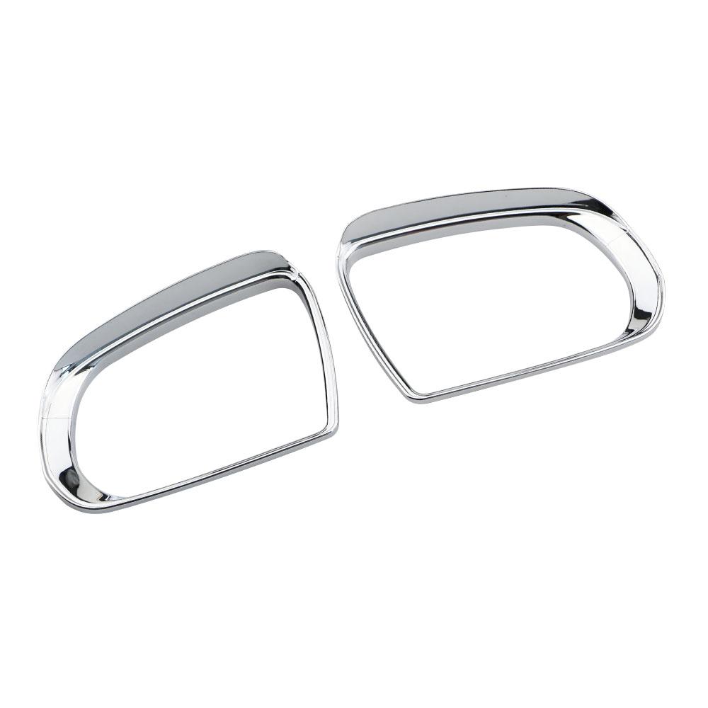 Color My Life Chrome Car Rearview Mirror Protection Cover Rain Visor Stickers for Jeep New Compass 2017- Renegade