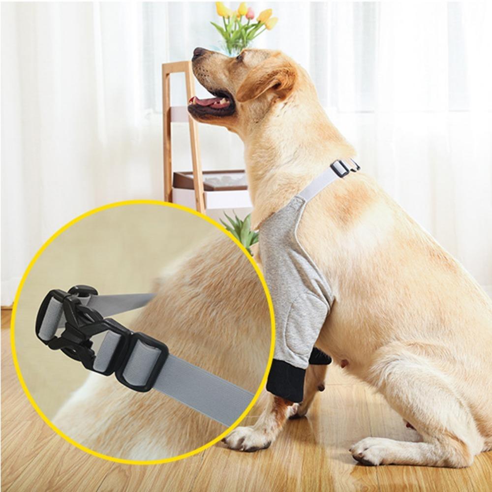 Practical Breathable Dog Recovery Sleeve Cotton Adjustable Puppy Elbow Wrap Soft Anti-lick Dog Elbow Protector For Dog Front Leg