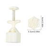 Professional Autumn Maple Leaf Hexagonal Shape Moon Cake Press Molds Easy Hand Operated ABS Kitchen Baking Accessories