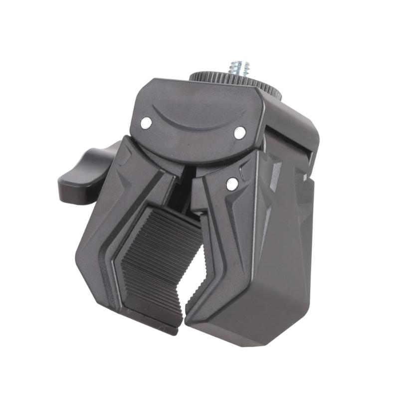 Adattatore Universale per Treppiede Foro Filettato da 1/4 di Pollice per Fotocamere Sportive con Morsetto Regolabile da 15 mm a 45 mm