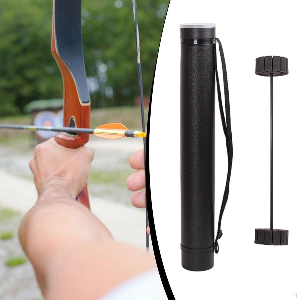 Arrow Case Archery Portable Extendable Outdoor Lightweight for Adults Holder black