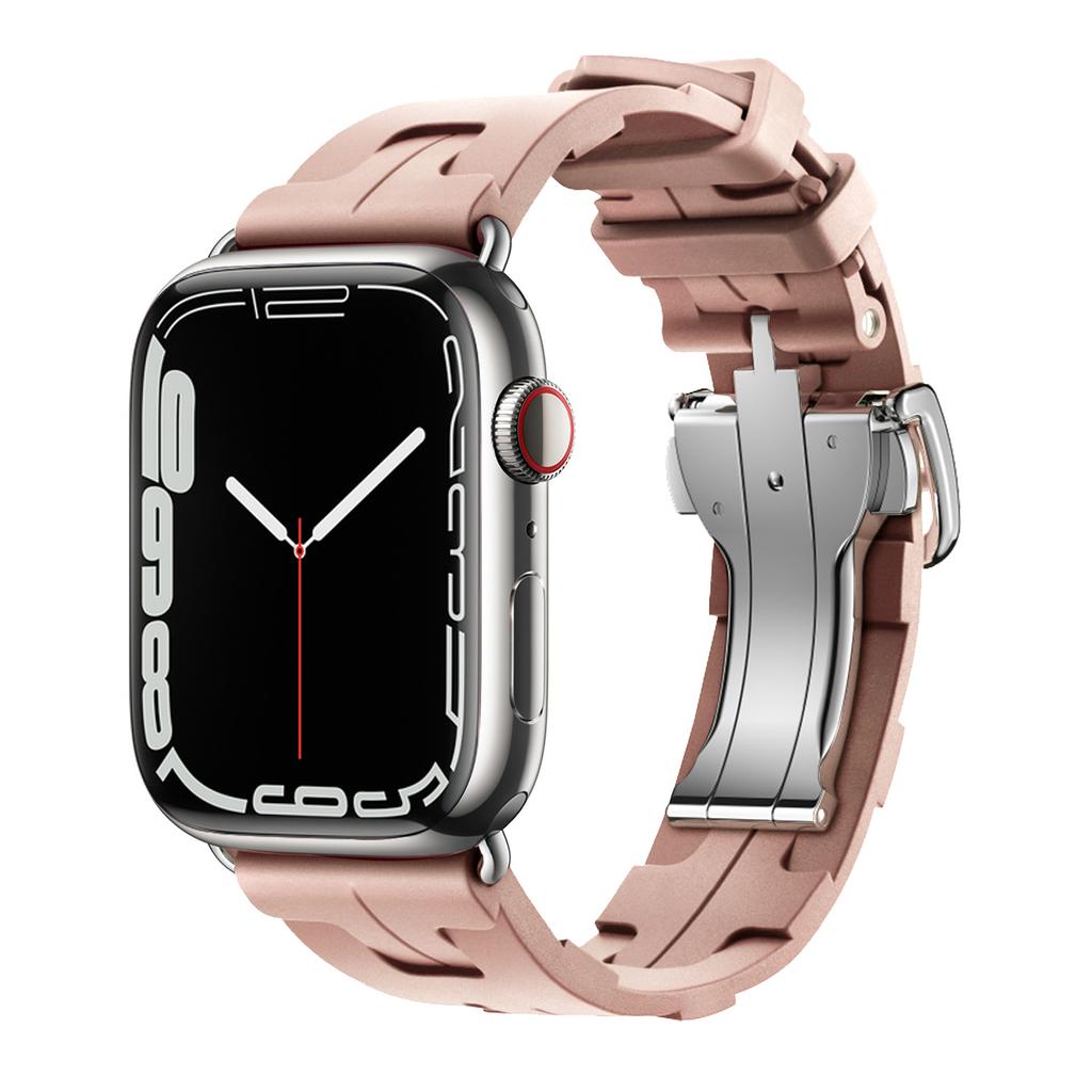 Kilim Einzel-Tour Silikonarmband für Apple Watch Band 44mm 40mm 49mm 45mm 41mm 38 42 Armband iwatch Serie 9 SE 3 6 7 8 Ultra 2