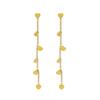 Light Luxury Simple Love Heart Long Fringed Earrings Personalized Fashion Niche Stud Earrings