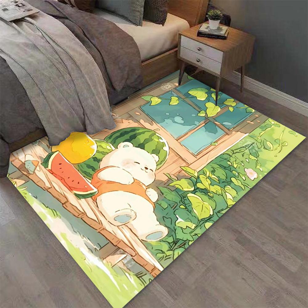 

Warm and Healing Cartoon Rabbit Print Carpet for Home Living Room Bedroom Sofa Doormat Decor Large Area Rug Non-slip Floor Mat 40x60cm