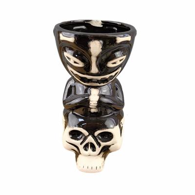 Halloween Skull Cup Totem Cup Hawaiian Tiki Mug Creative Cup Ceramic Cup Tiki Cup Maori Chief