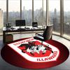 St George Illawarra Dragons (14) Runder Büroteppich Dekorativer Bodenteppich für Büro Schlafzimmer Wohnzimmer und Wohnbereich