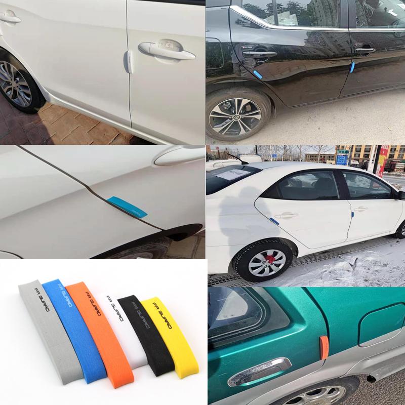 4 Pcs Car Door Bumper Strips Body Anti Collision and Anti Scratch Protection Strips EVA Sponge Door Edge Anti Collision Glue Interior Mirrors 6