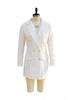European and American Solid Color Double-Breasted Lapel Coat Dress - Autumn/Winter Collection