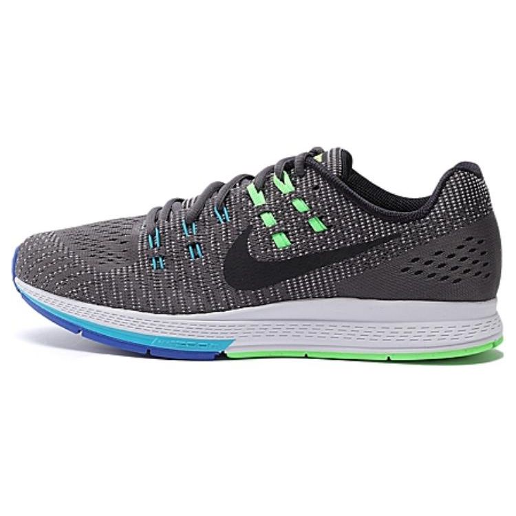 Nike Zoom Structure 19 Casual Stylish Shock Absorbing Durable Low Top Running Shoes Men Sneaker Black Green 806580-004