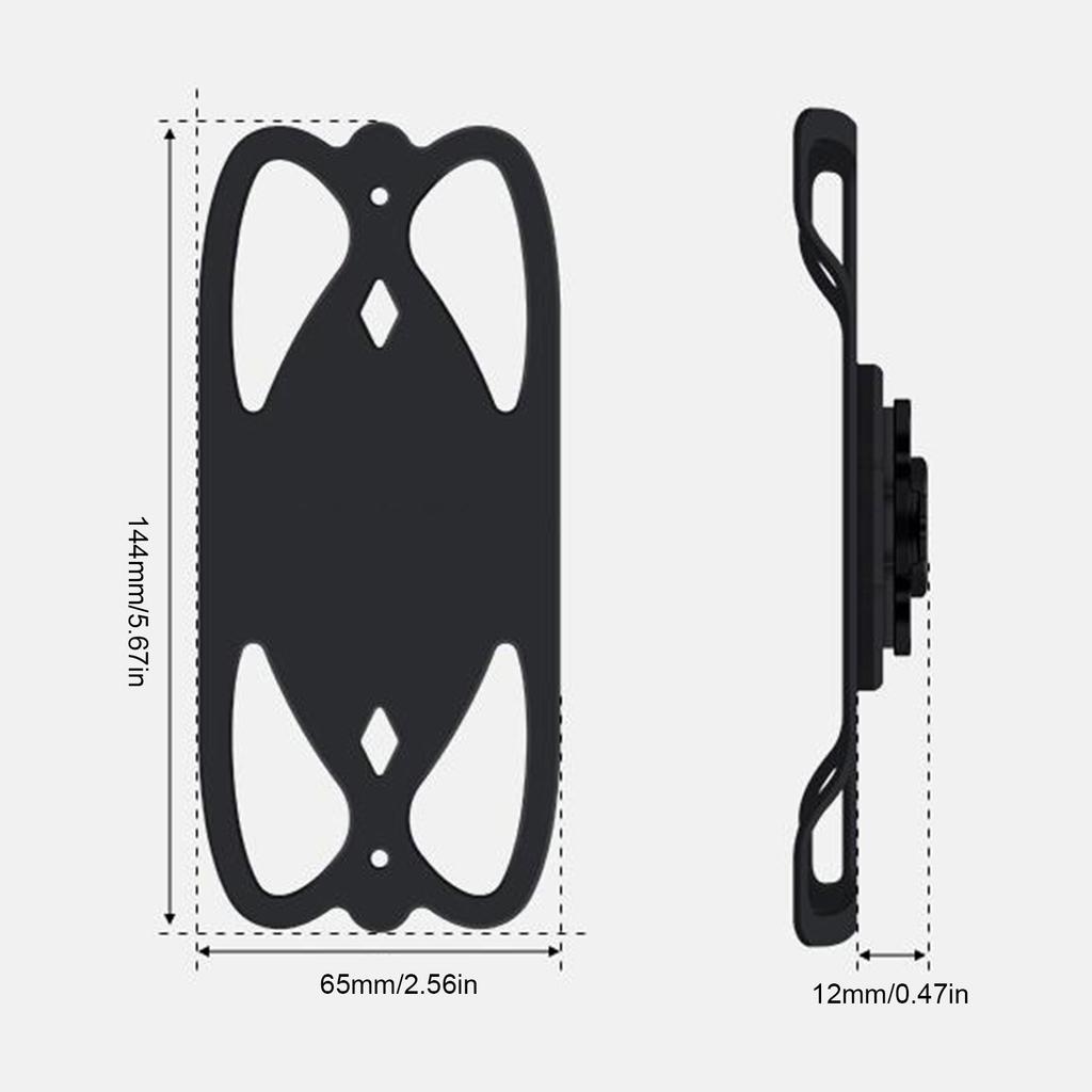 Handlebar Cell Phone Holder Silicone Bike Phone Holder Shockproof Stable Hands  Navigation Compatible with Computer Mount