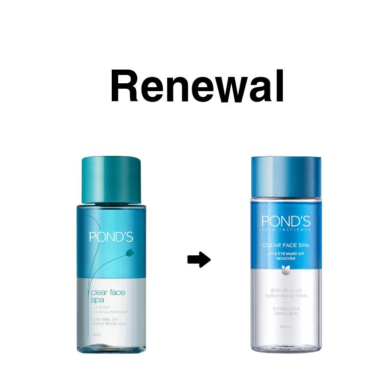 [POND'S] Clear Face Spa Lip & Eye Make-up Remover 300ml