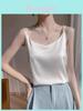 Acetate Material Sleeveless Top With Double Strap Design For Casual Women Wear