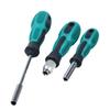 3pcs Screwdriver Handle With Non-slip Firm Extension For Screwdriver Bit Holder Anti Slip Manual Screw Drive Tool