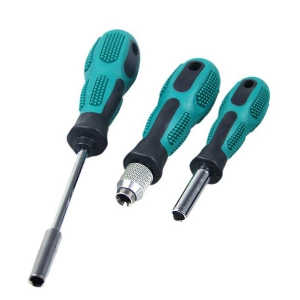 3pcs Screwdriver Handle With Non-slip Firm Extension For Screwdriver Bit Holder Anti Slip Manual Screw Drive Tool