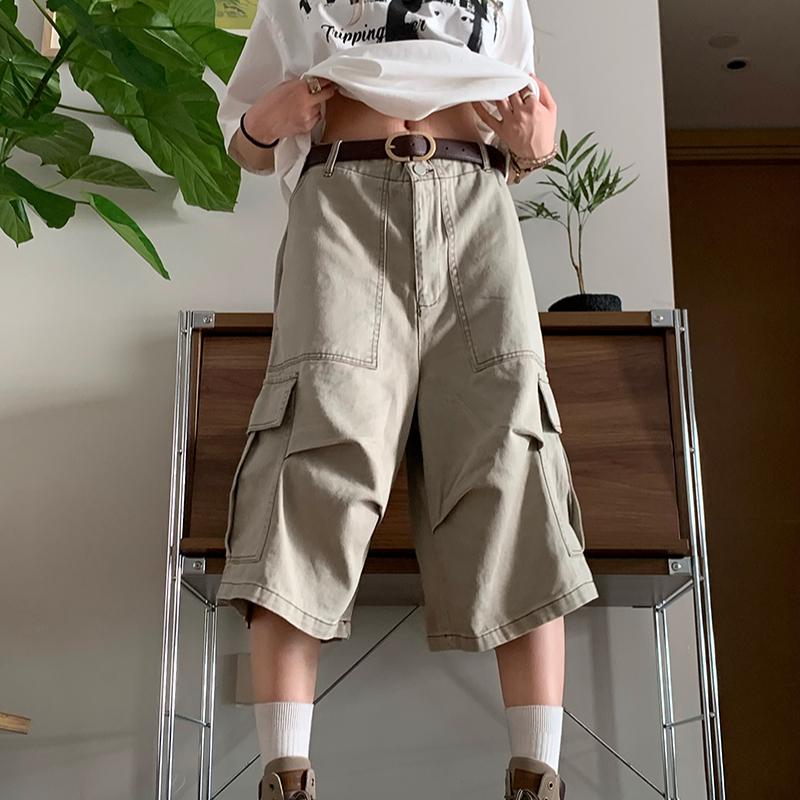 American Vintage Y2k 90s Cargo Pants Women Harajuku Oversized Jorts Baggy Summer Short Trousers Streetwear Korean Shorts