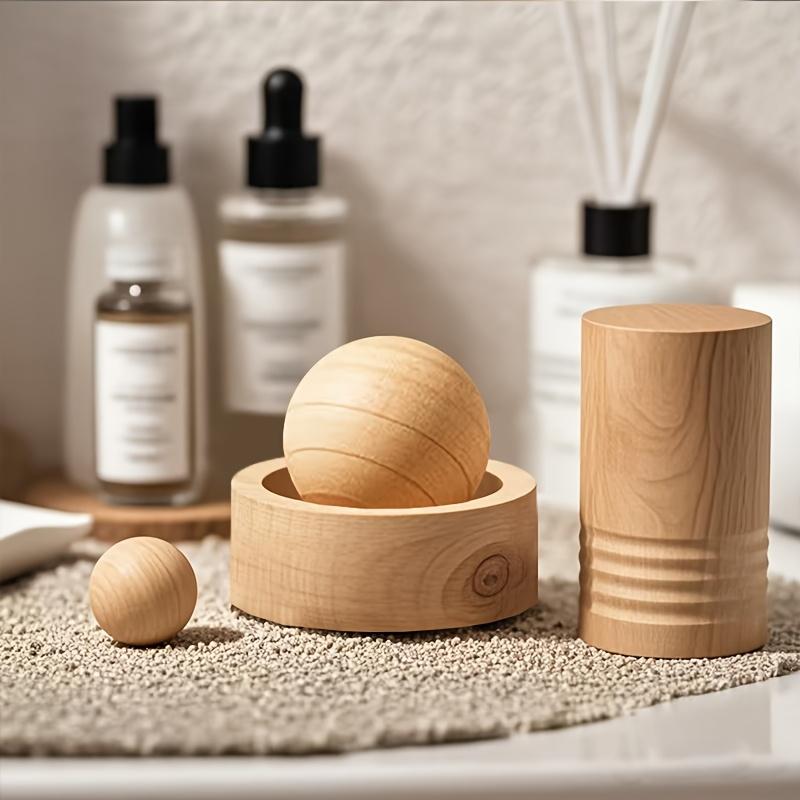 Planet Convenient Home Fragrance Wood Car Ornaments Solid Wood Reed Diffuser Indoor Essential Oil Wooden Ball Fragrance Expander
