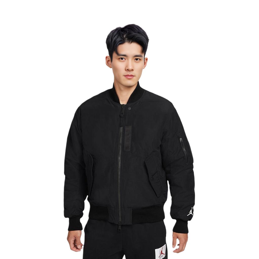 Jordan Jackets Men's Black Stand Collar Moderate Pilot DA9797-010