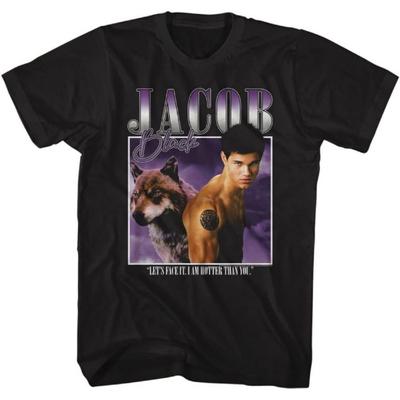 American Classics Twilight Movies Jacob Black Adult Short Sleeve T Shirts Vampire Romance Graphic Tees
