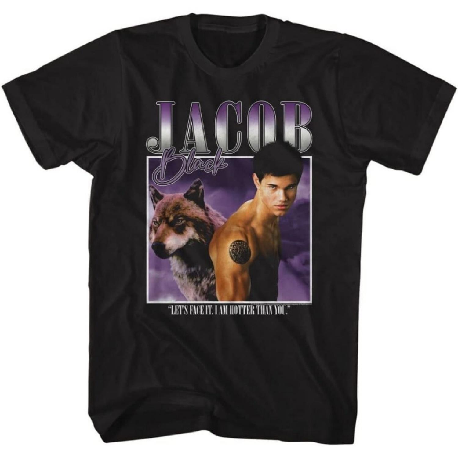

American Classics Twilight Movies Jacob Black Adult Short Sleeve T Shirts Vampire Romance Graphic Tees XXXXXL