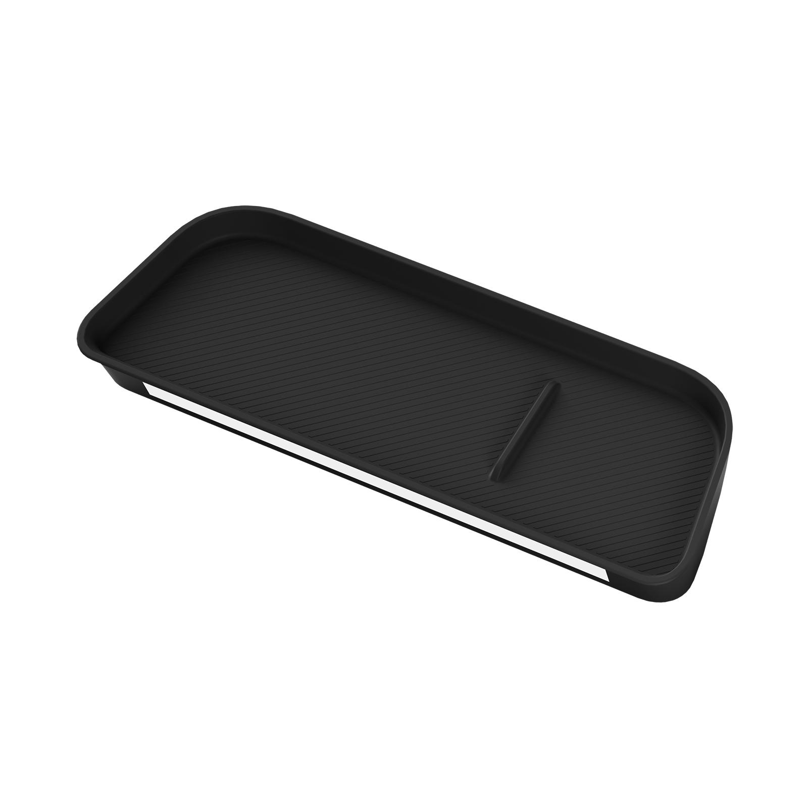 

for KIA EV3 2026 2026 Dashboard Tray Organizer Display Screen Rear Storage Box Silicone Car Interior Accessories Black