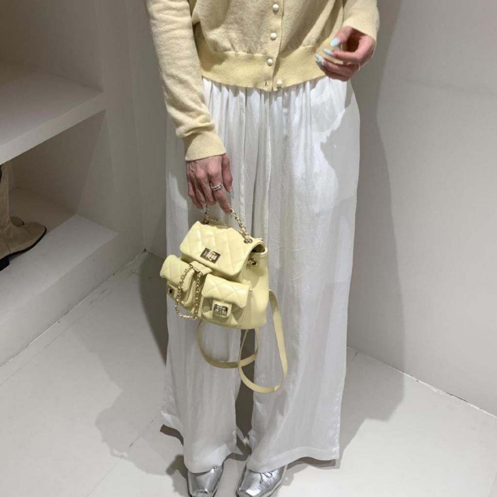 Xiaoxiang genuine leather little frog mini backpack women's high-end sense versatile first layer sheepskin rhombus chain bag small backpack