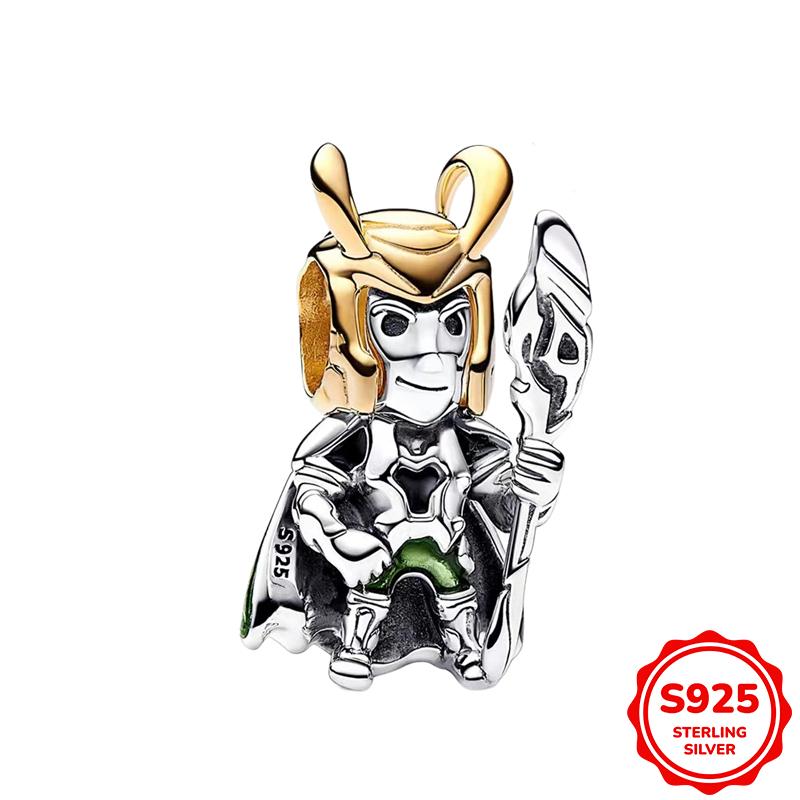 Marvel Spider-Man Und Captain Americas Schild Anhänger Charm Perle Passend für 3mm Armband Halskette Damen Anhänger Luxus DIY Schmuck Geschenk