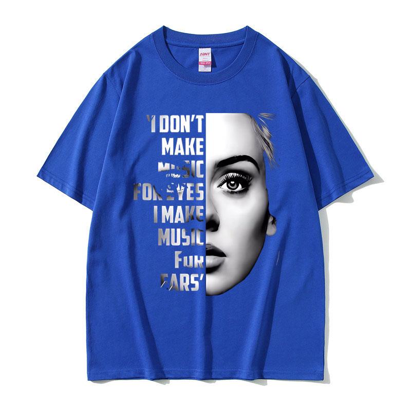 Best Famous Singer Adele Face Graphic Tshirt Unisex Women Clothing Fashion Pop Music Tshirts Unisexs Oversized T Shirts Fans Gift