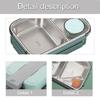 Food Container Portable 304 Stainless Steel Lunch Box for Students and Professionals Outdoor Meal Dinnerware Tool