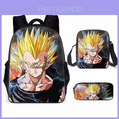 Dragon Ball Z Backpack Set With Waterproof Oxford Cloth For School Kids