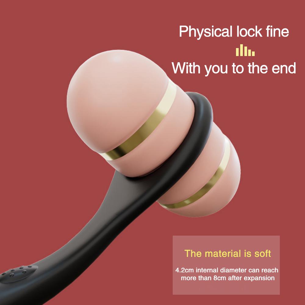 Silicone Anal Vibrator Rotation Beads Prostate Stimulator Massager Delay Ejaculation Ring Anal Butt Plug Dildos Sex Toys for Men