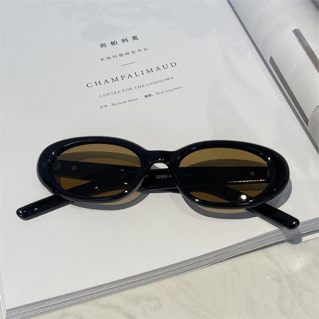 New Sunglasses Female Tide Cross Leg Advanced Glasses Star Oval Sunglasses Male Sunglasses Female Sunglasses Women's Sunglasses